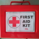 Red first Aid kit