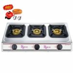 Roch 3 burner stainless cooker