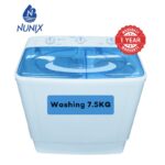 Nunix 7.5kgs twin tub washing machine
