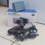 Dash cam dual lens touch