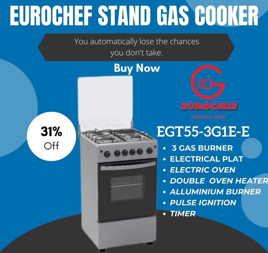 1000126629.jpg 3+1 EuroChef Standing Cooker - Image 1