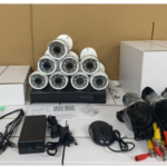 8 Channel CCTVs camera with DVR and 8×20cm cable