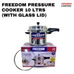 10LTRS PRESSURER COOKER WITH GLASS LID FREEDOM