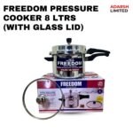 8 LTRS PRESSURER COOKER WITH GLASS LID FREEDOM