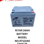 Ritar 24AH Battery model NO. RT12240 12Volts