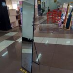 Executive black dressing mirror