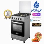 Nunix Cooker 3G+1E. Electric oven. 50*60cm. @Ailyons Standing Cooker 3G+1E 60cmX60cm