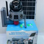 solar powered PTZ outdoor security camera