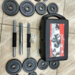 20kgs dumbell and barbell set