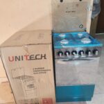 Silver 50*55 Unitech full gas  freestanding JET autoignition cooker