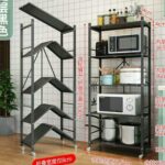 Big Size Foldable Kitchen Metallic storage Rack with wheels